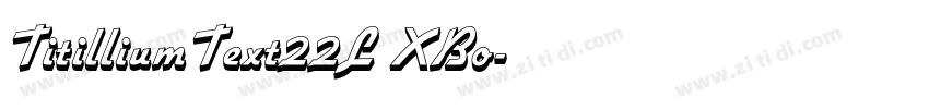 TitilliumText22L XBo字体转换